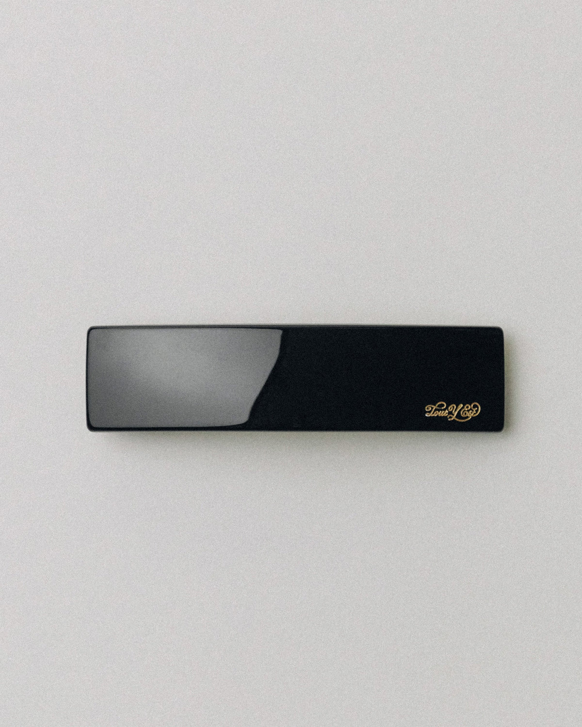 BARRETTE CARRÉE LARGE BLACK