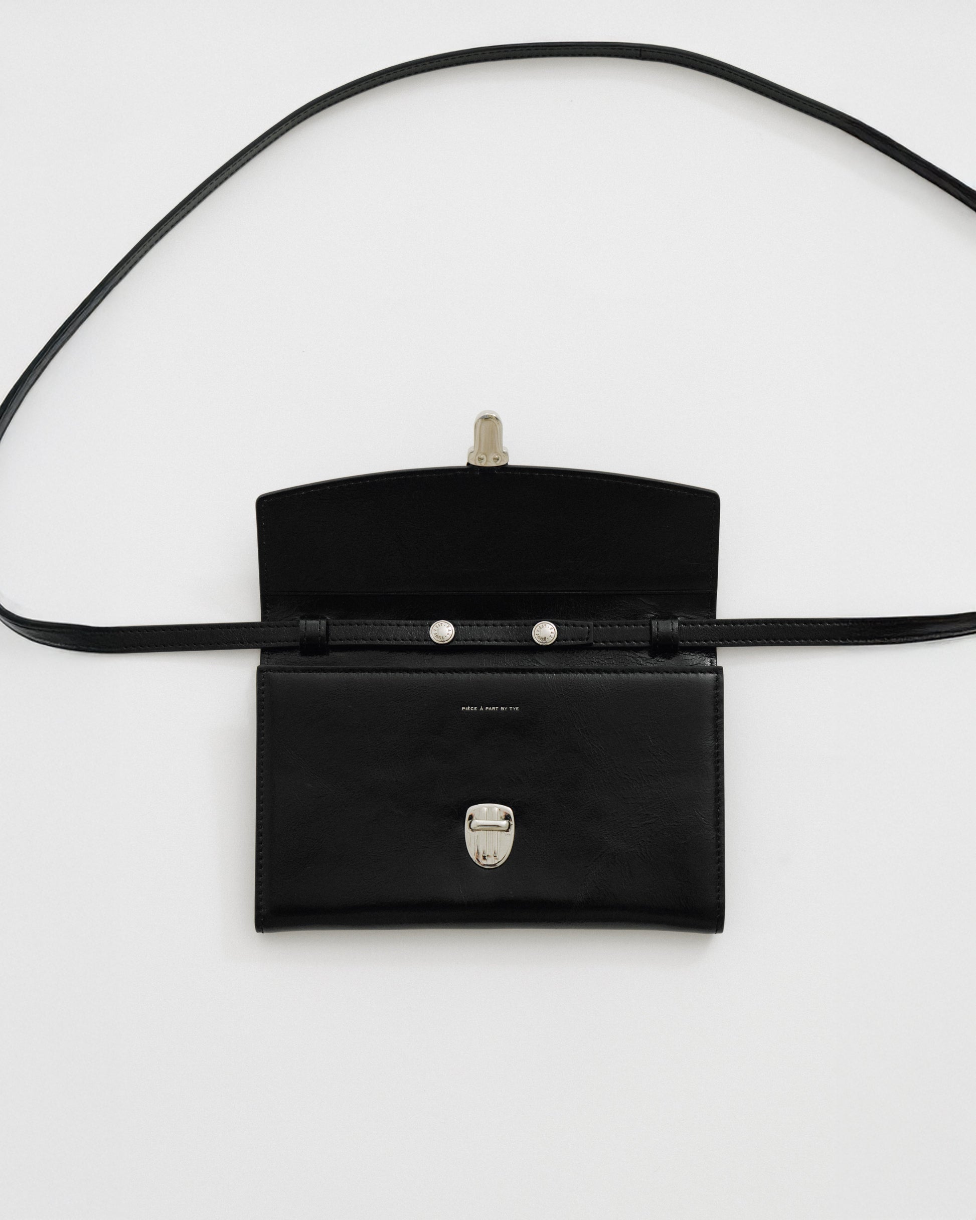 PORTE CARTES LOQUET ÉPAULE BLACK