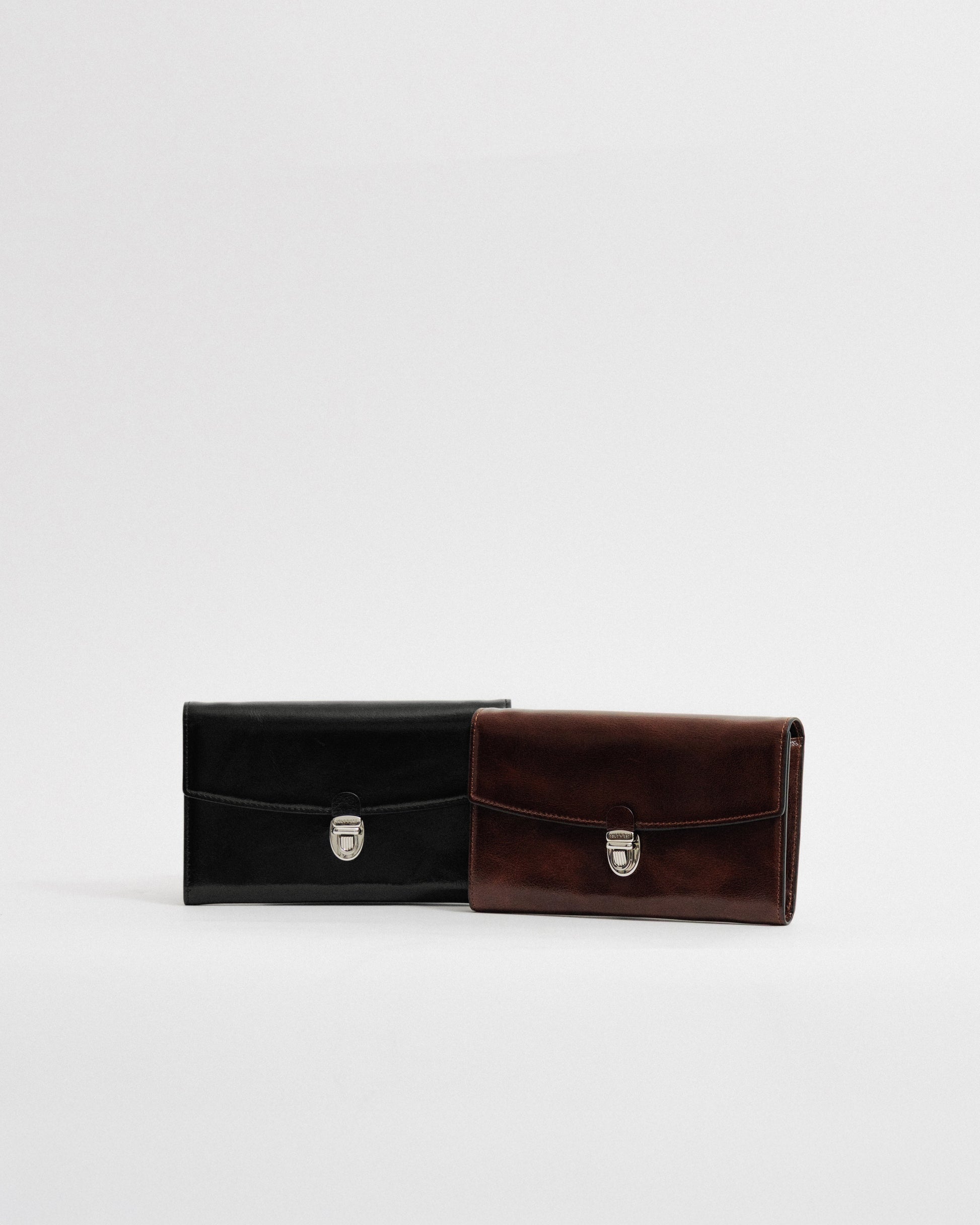 PORTE CARTES LOQUET ÉPAULE BLACK