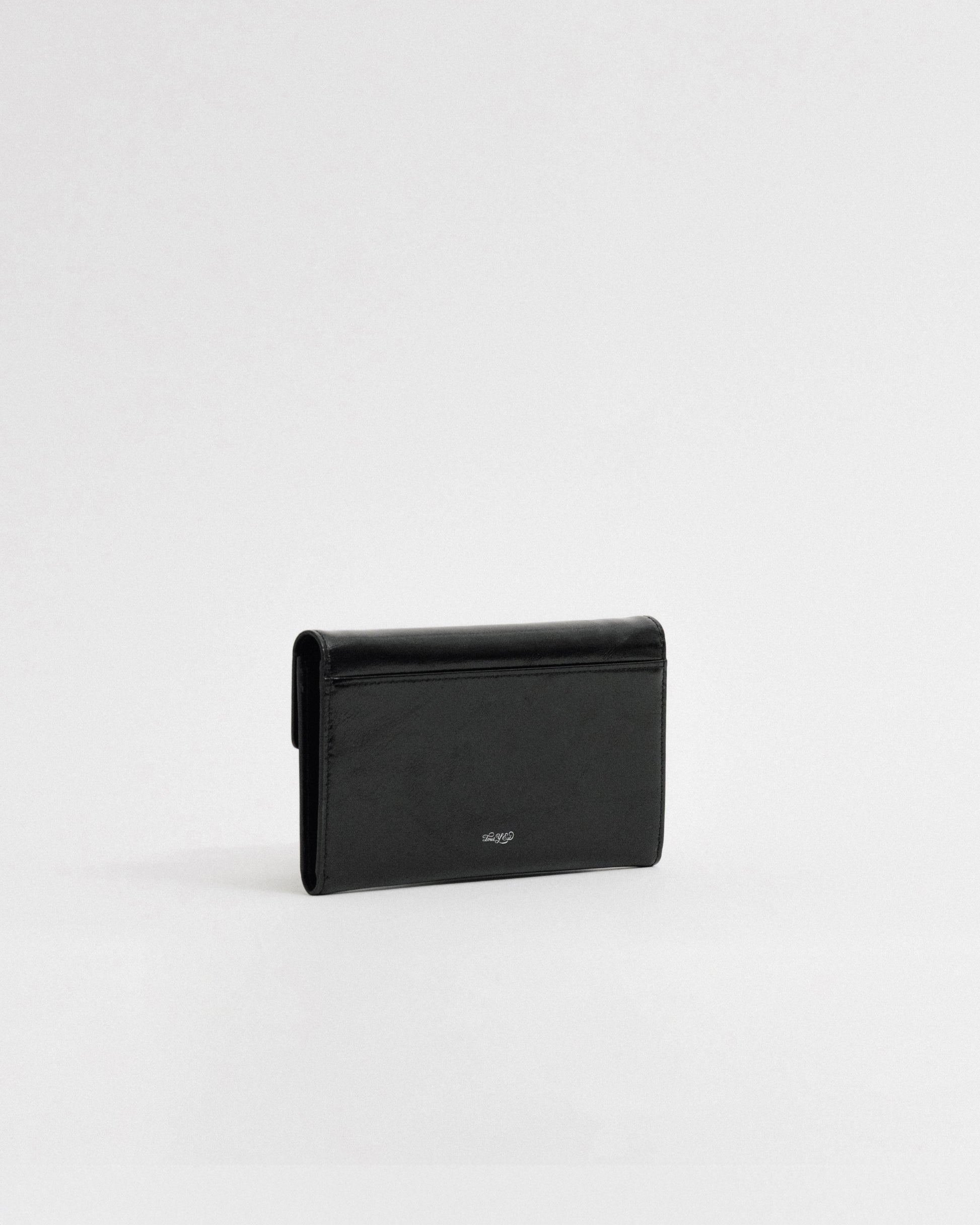 PORTE CARTES LOQUET ÉPAULE BLACK