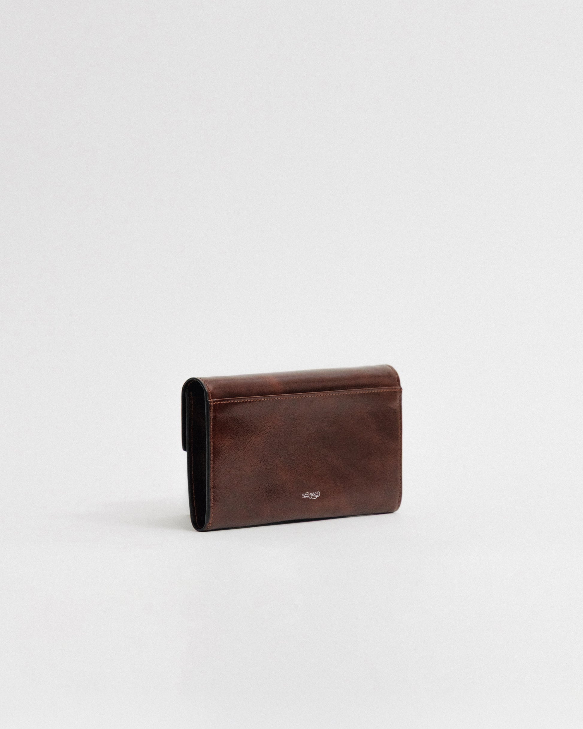 PORTE CARTES LOQUET ÉPAULE BROWN