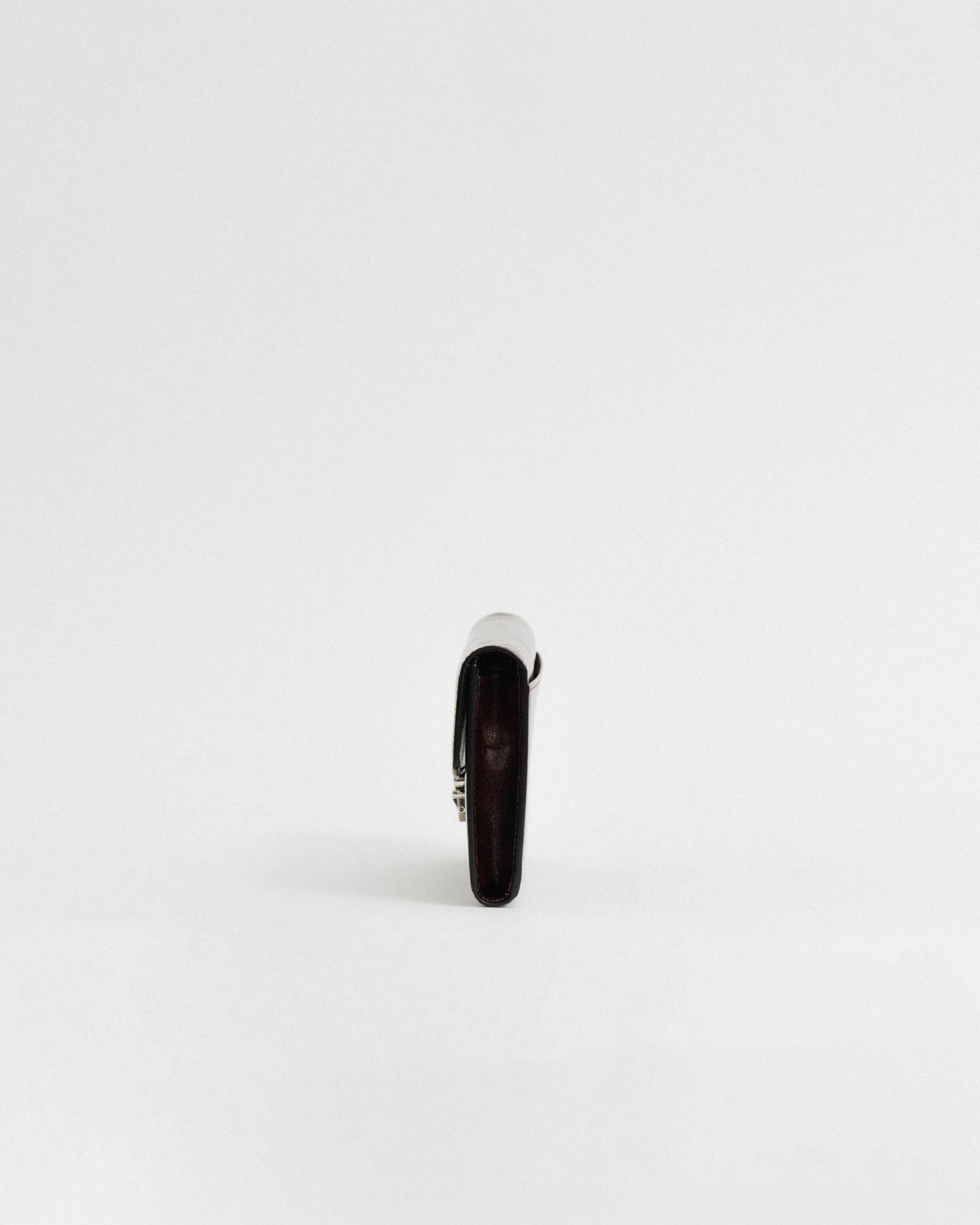 PORTE CARTES LOQUET ÉPAULE BROWN