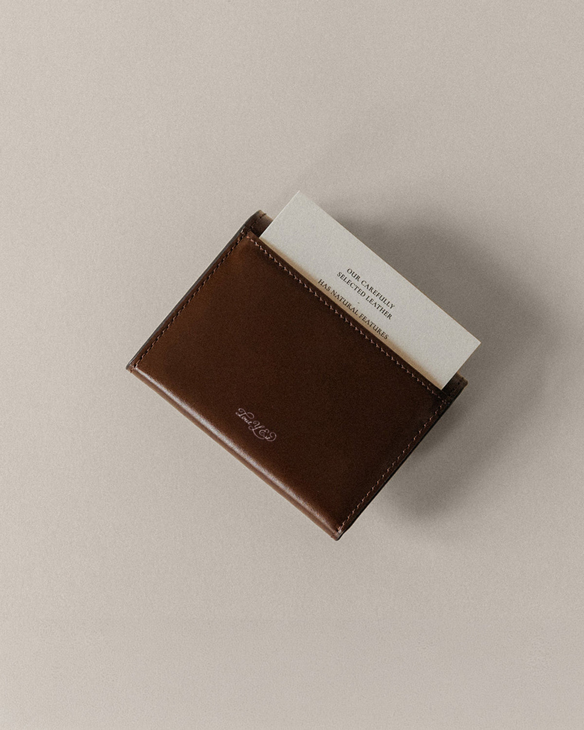 PORTE CARTES LOQUET BROWN