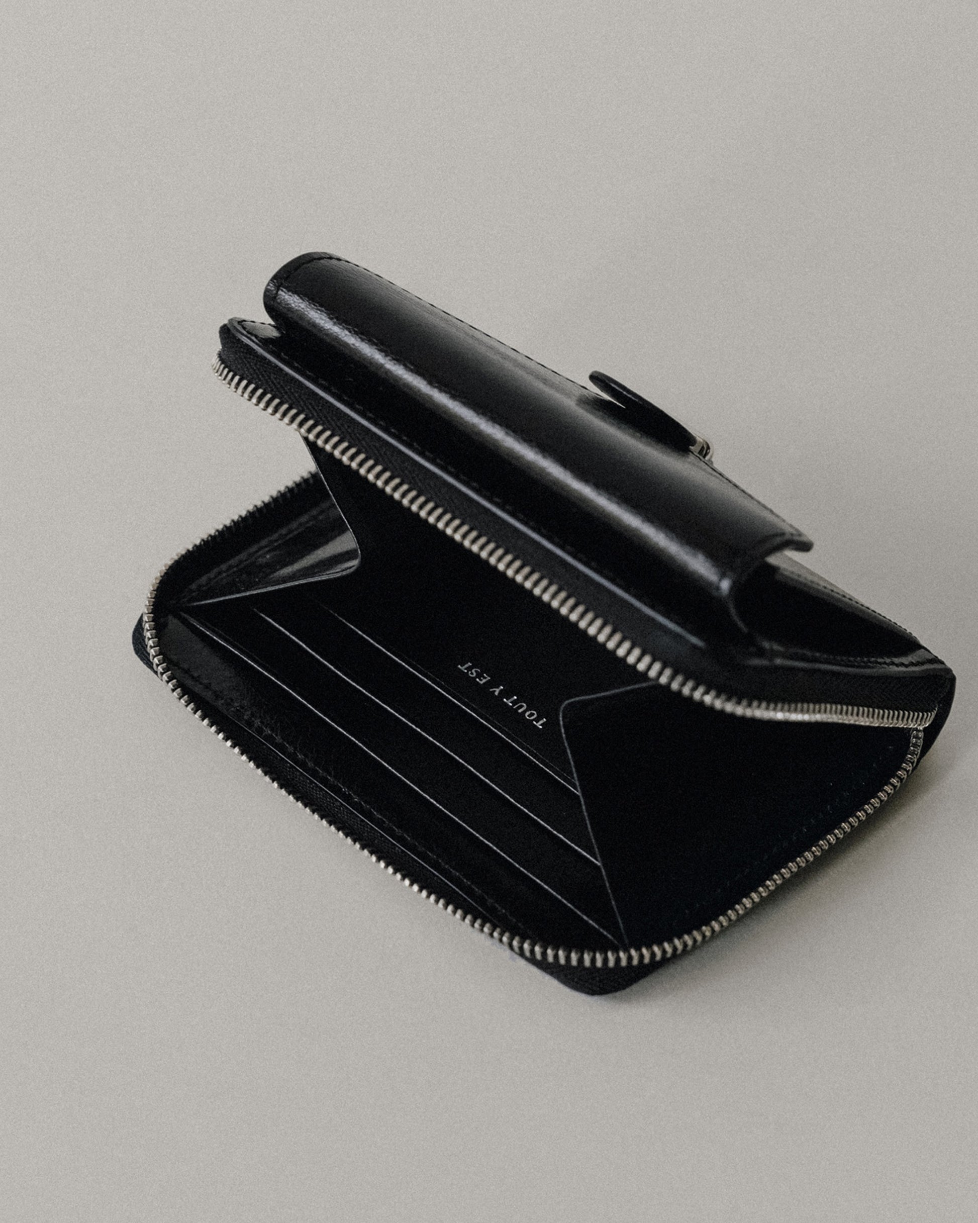 PORTE CARTES LOQUET ZIPPÉ BLACK