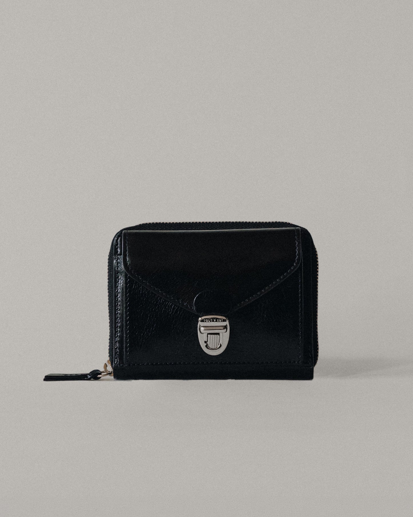 PORTE CARTES LOQUET ZIPPÉ BLACK
