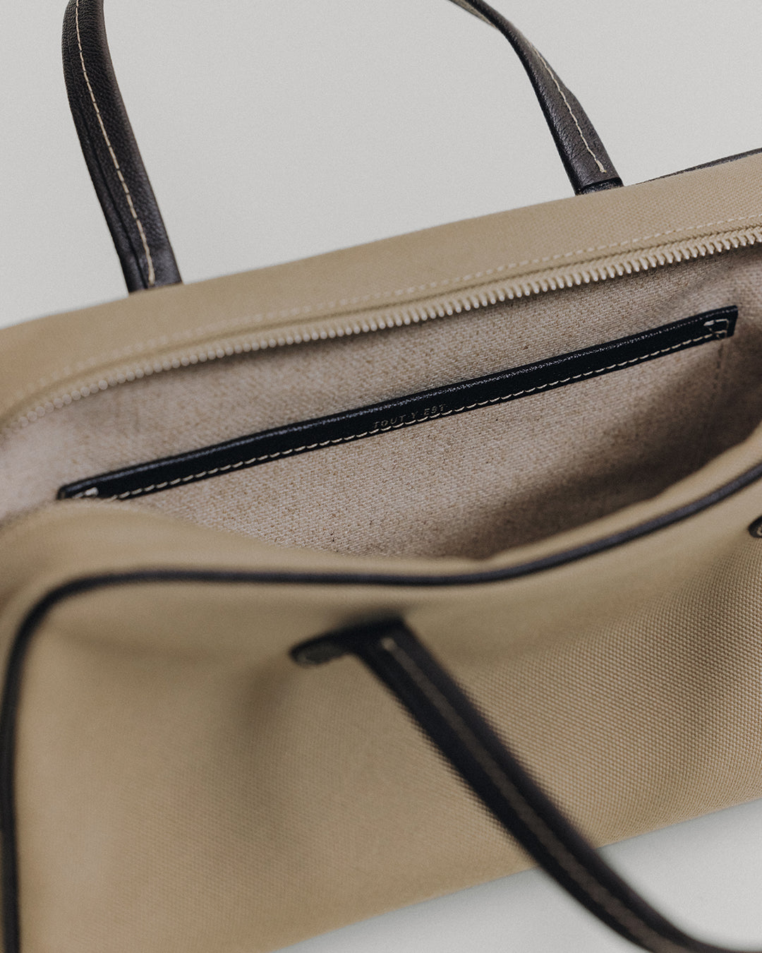 SAC LOQUET TOILE SMALL BEIGE – TOUT Y EST EN