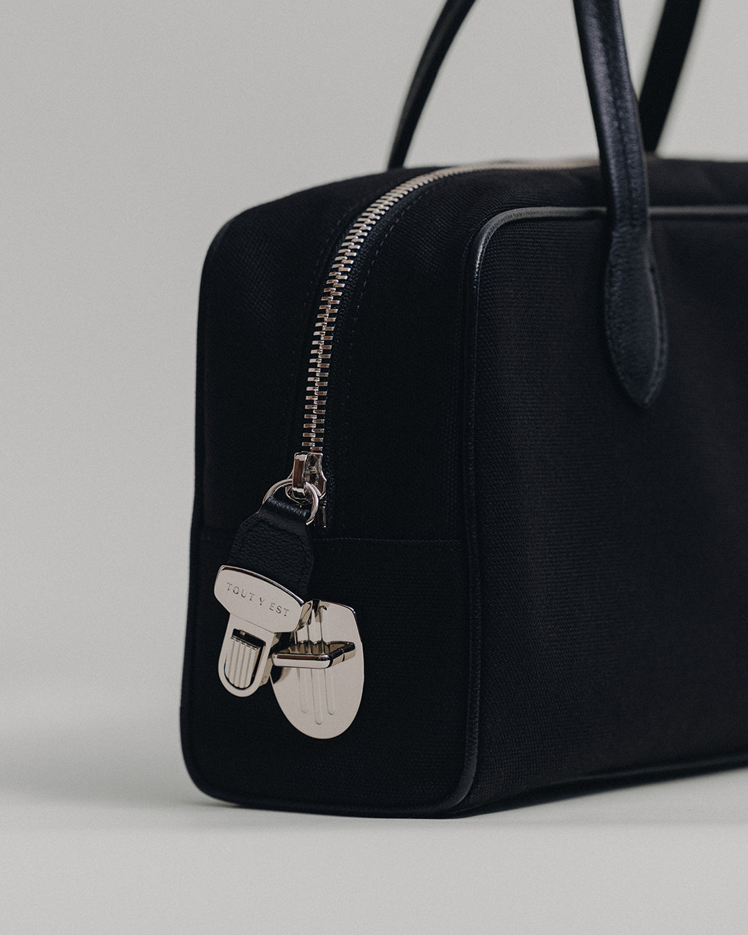 SAC LOQUET TOILE SMALL BLACK