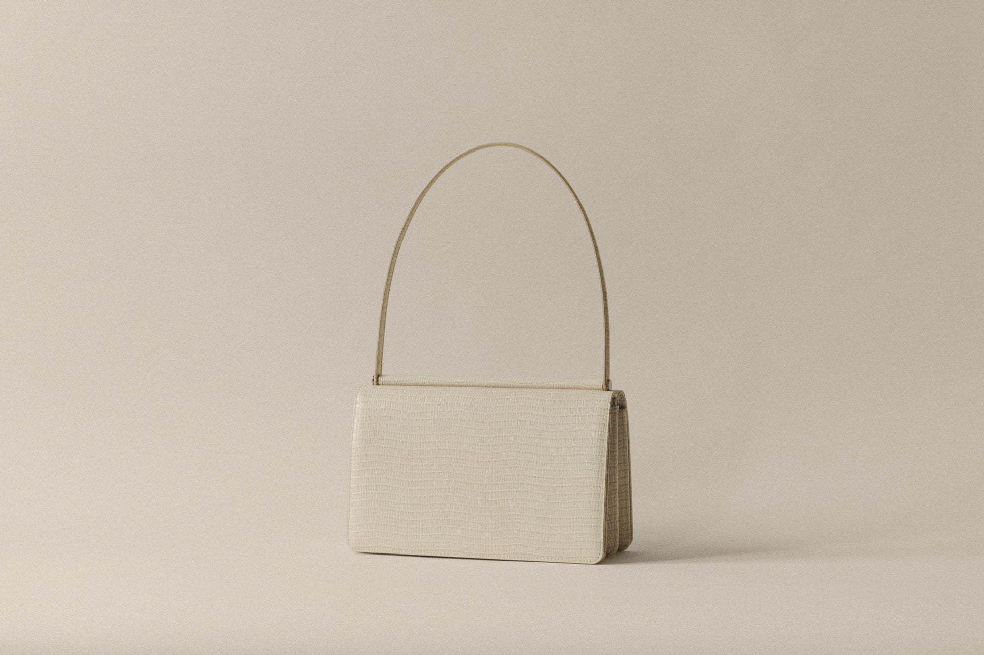 SAC PAUMELLE LIZARD WHITE