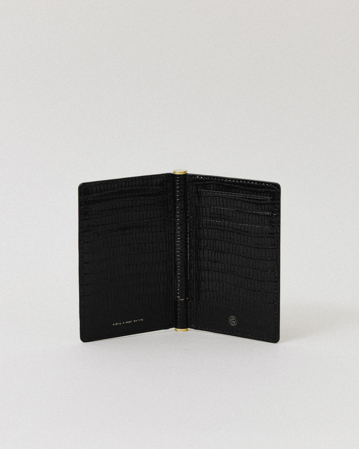 PORTE CARTES PAUMELLE LIZARD BLACK