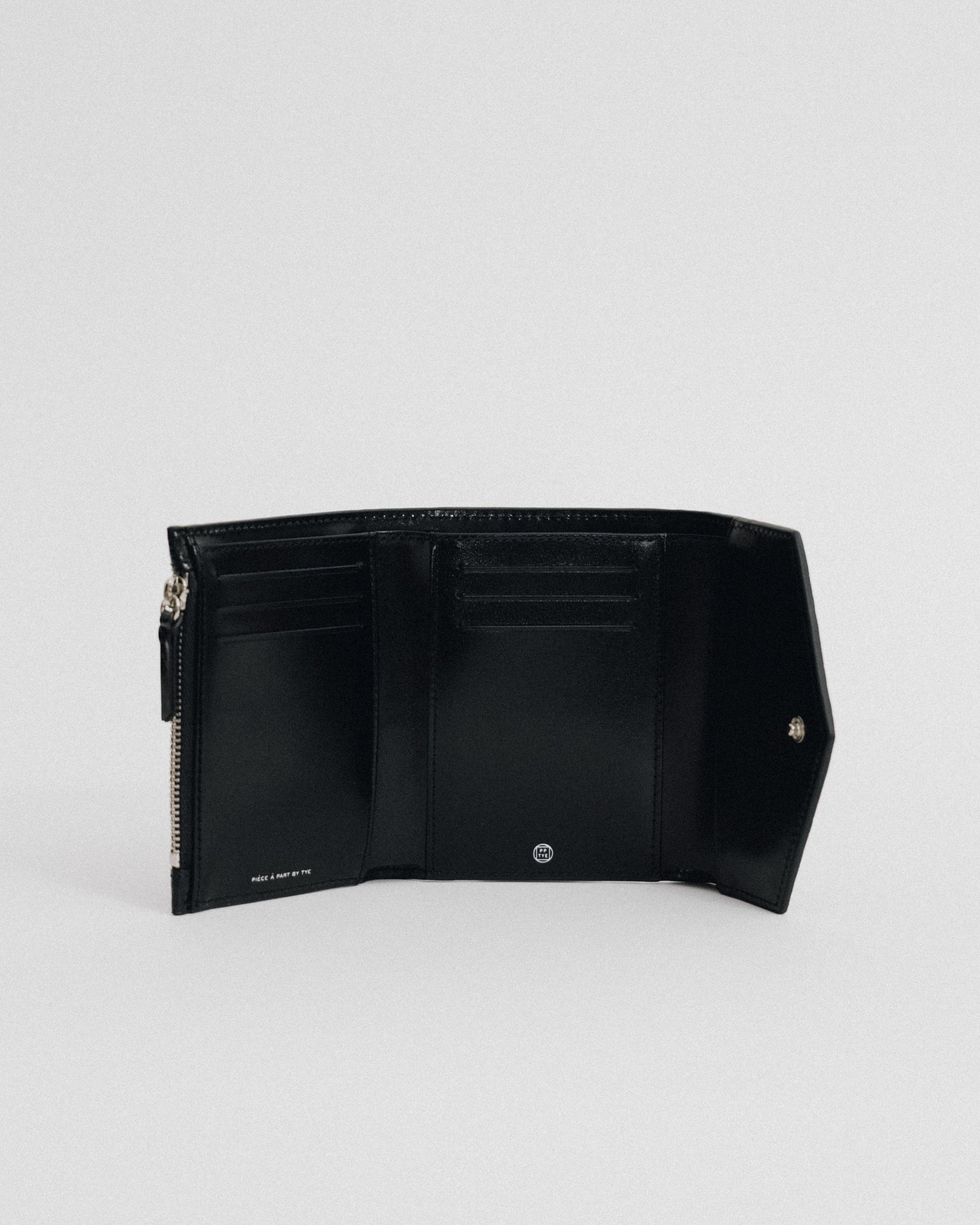 PORTEFEUILLE SNAP CROCO BLACK