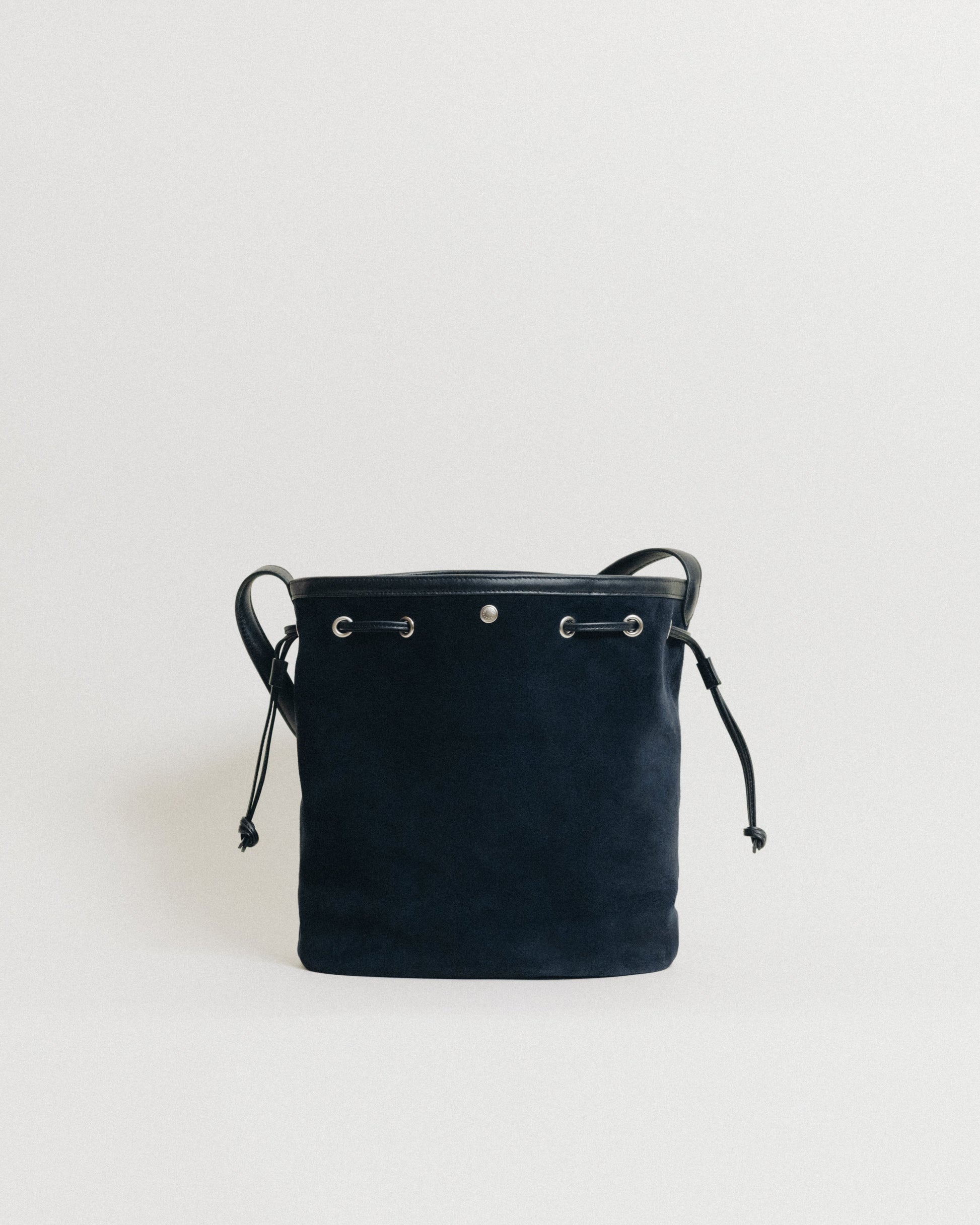 SAC COQUILLE BUCKET SUEDE NAVY