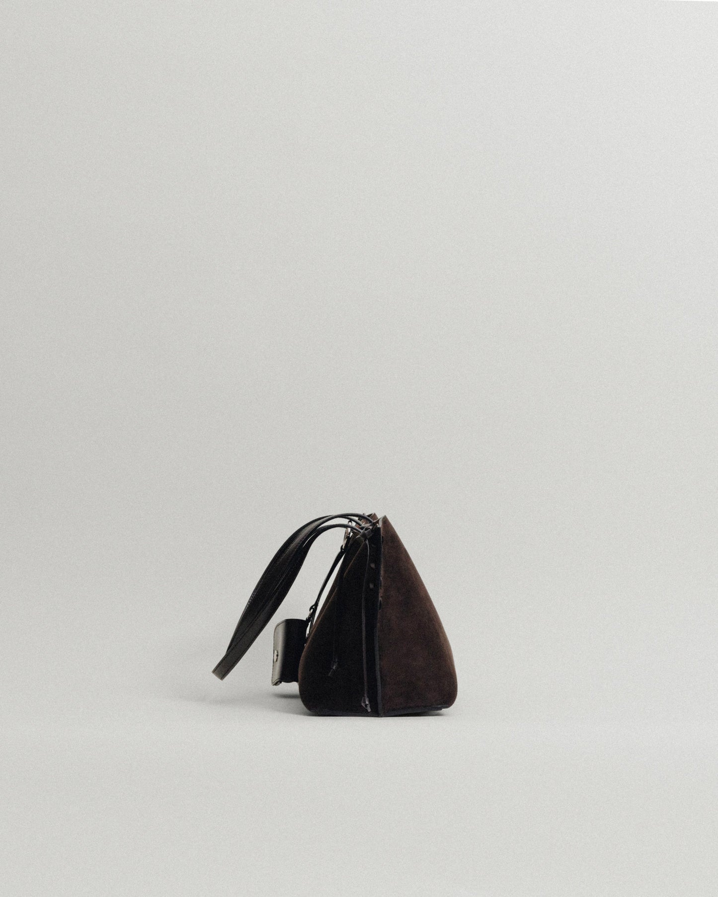 SAC TRESSÉ SMALL SUEDE BROWN