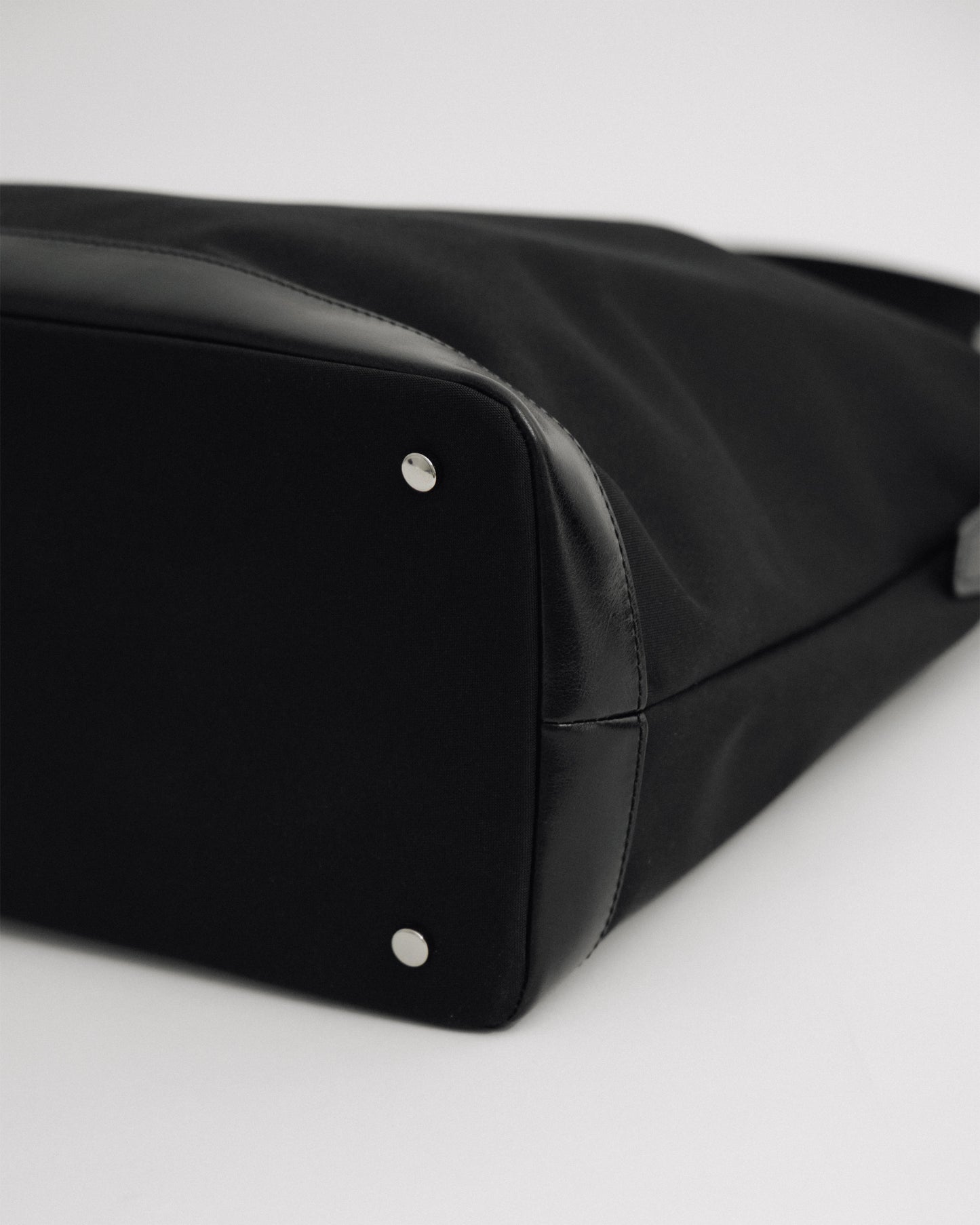 SAC TRESSÉ HOBO TOILE BLACK