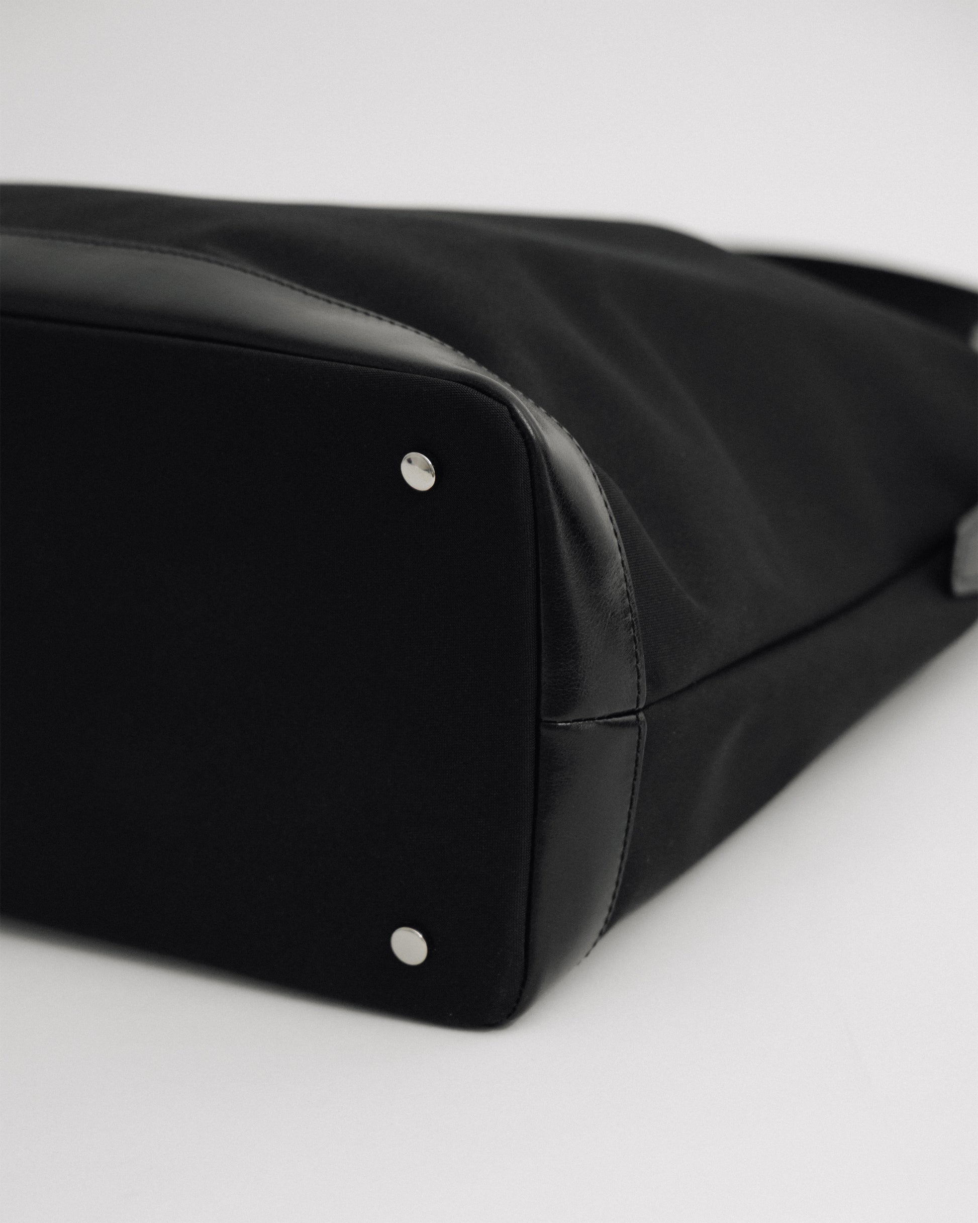 SAC TRESSÉ HOBO TOILE BLACK