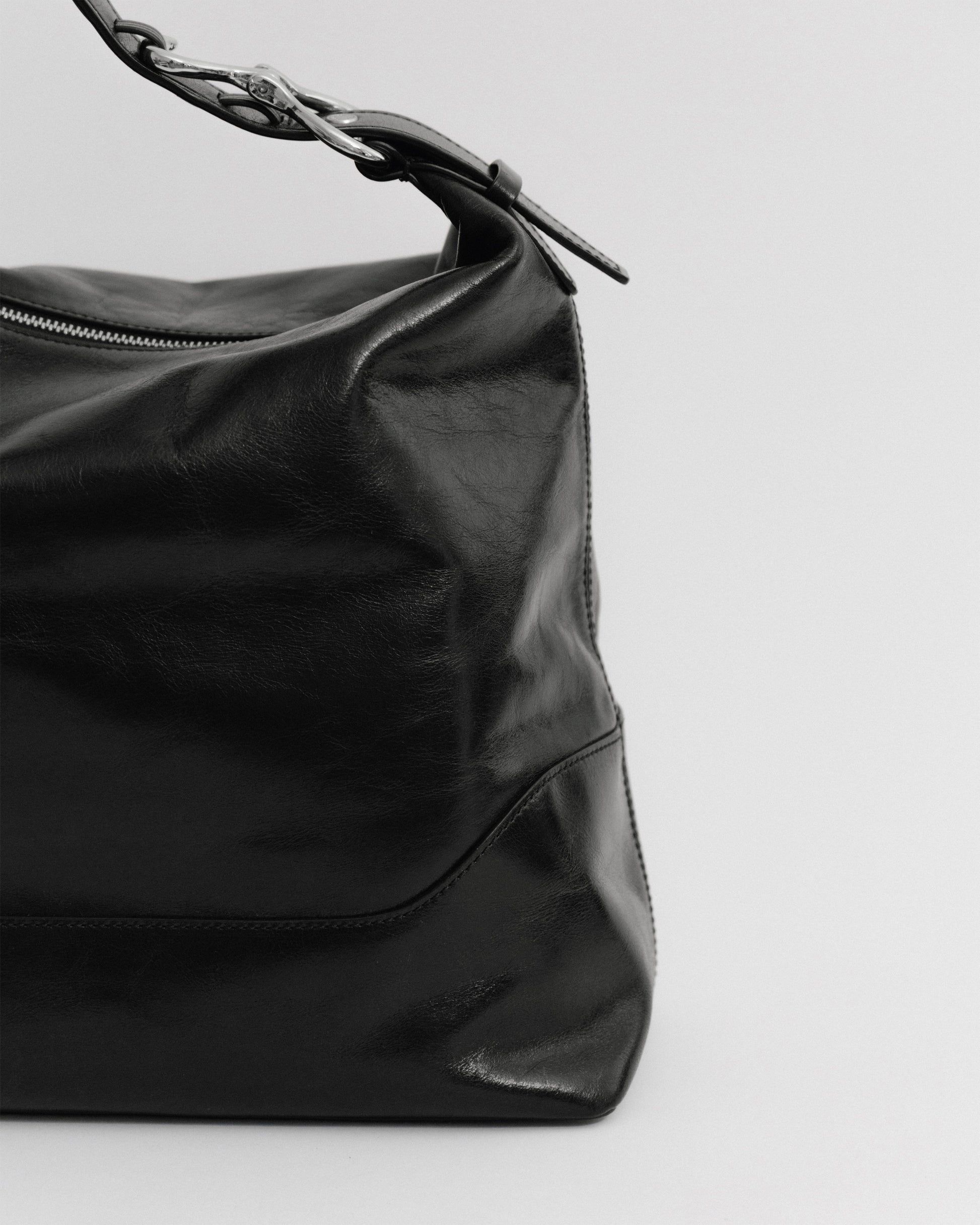 SAC TRESSÉ HOBO BLACK