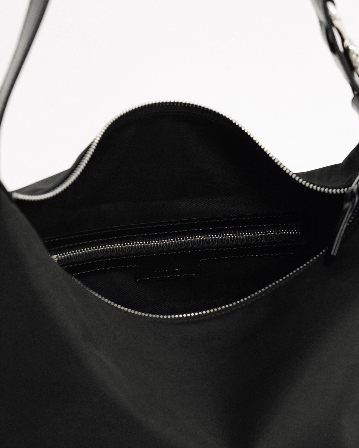 SAC TRESSÉ ÉPAULE TOILE BLACK