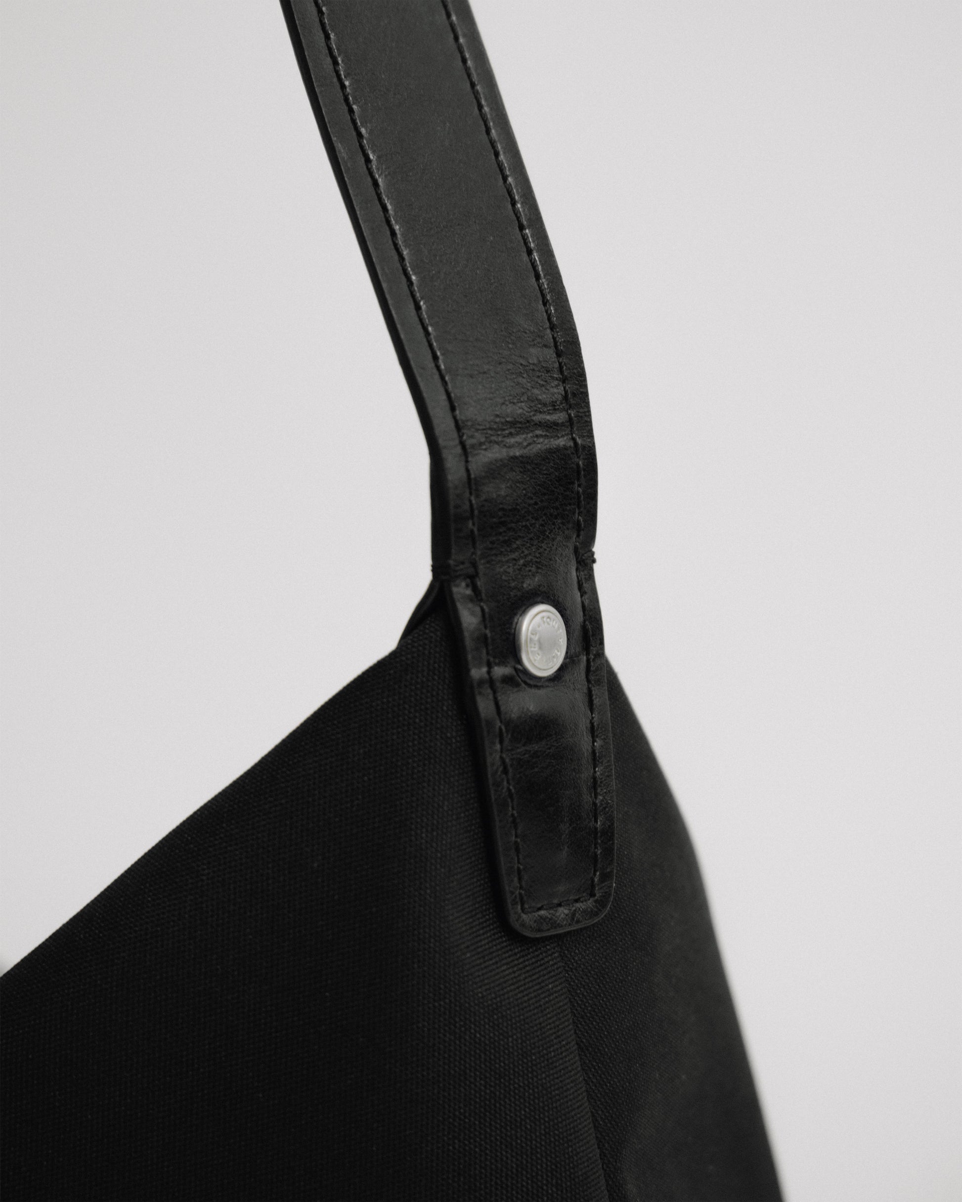 SAC TRESSÉ ÉPAULE TOILE BLACK