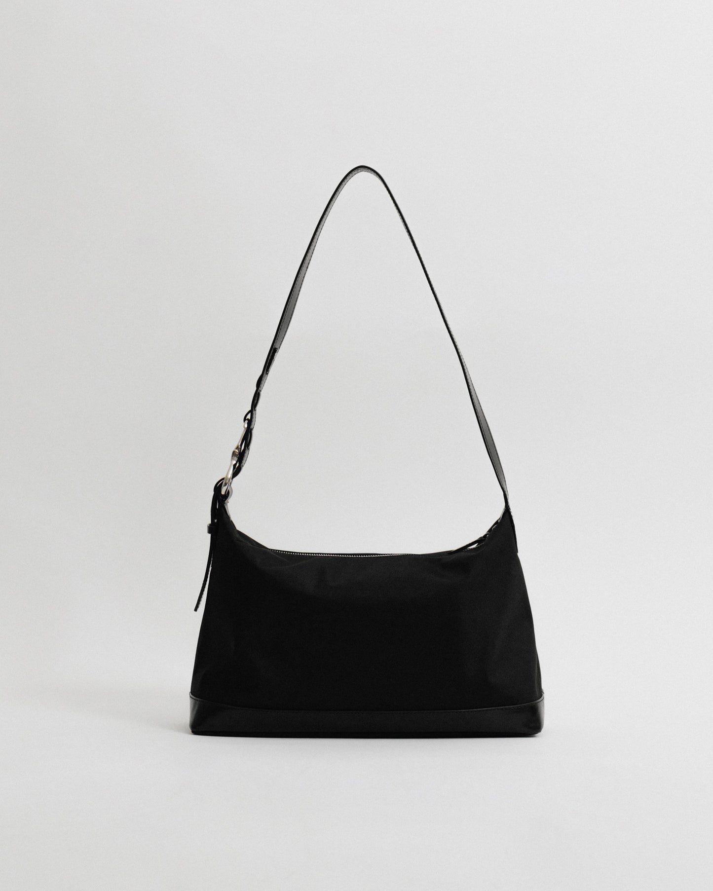 SAC TRESSÉ ÉPAULE TOILE BLACK