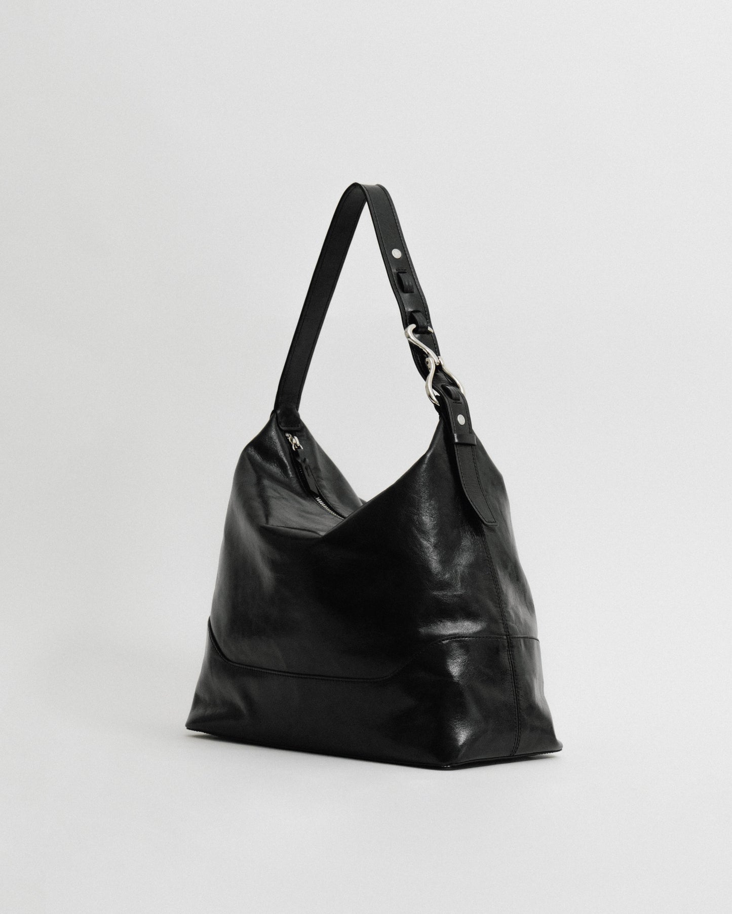 SAC TRESSÉ HOBO BLACK