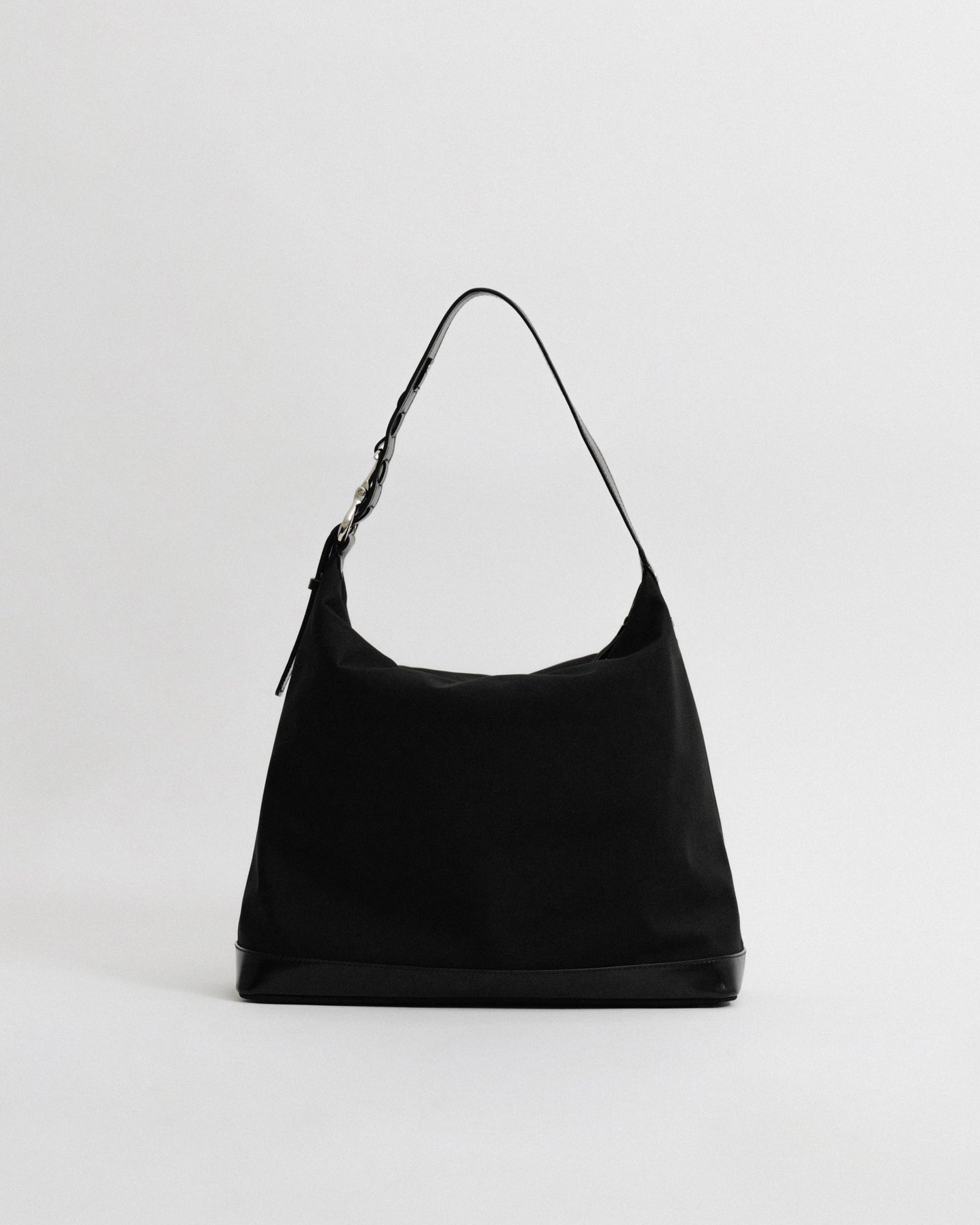 SAC TRESSÉ HOBO TOILE BLACK