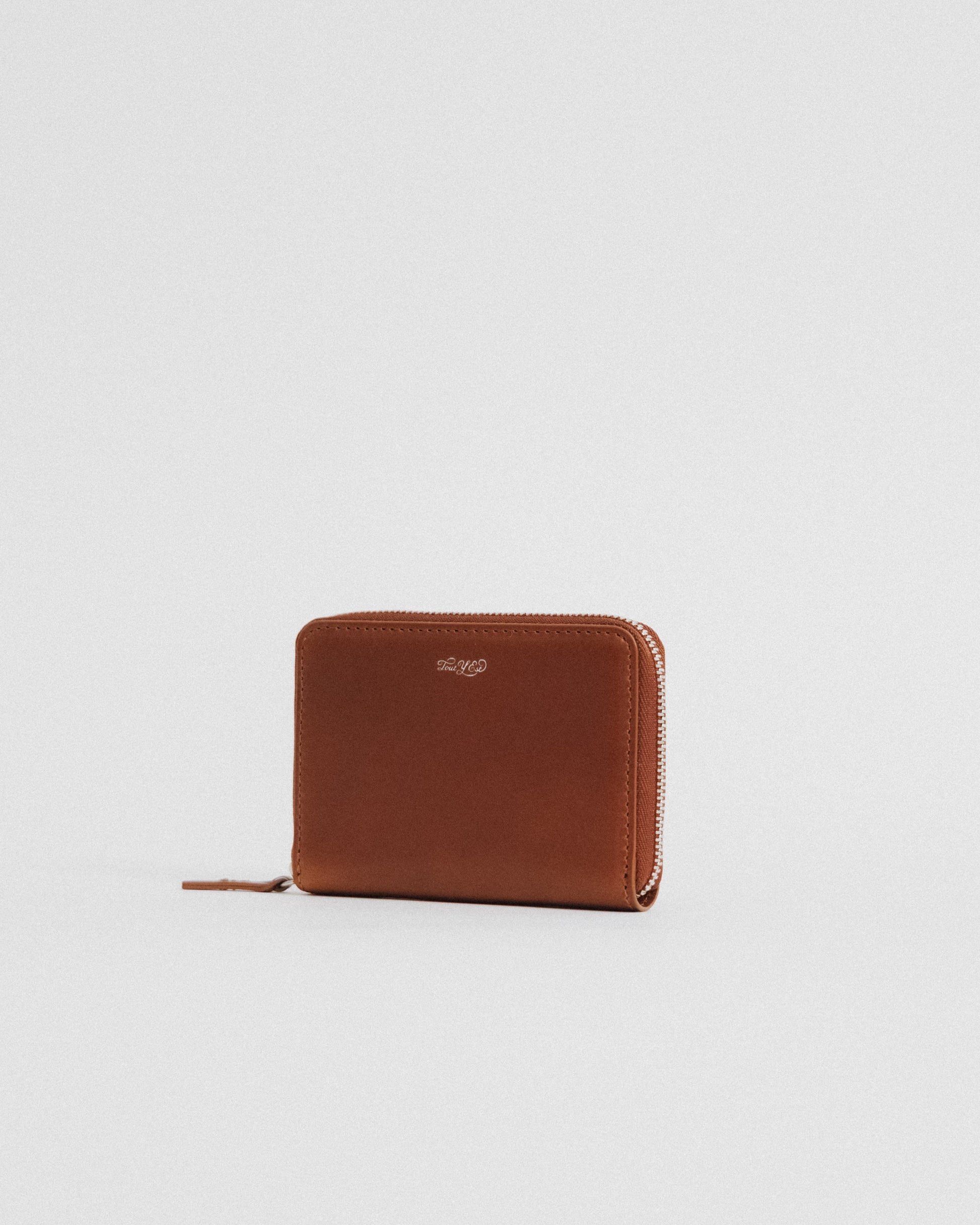 PORTE CARTES ZIPPÉ BROWN