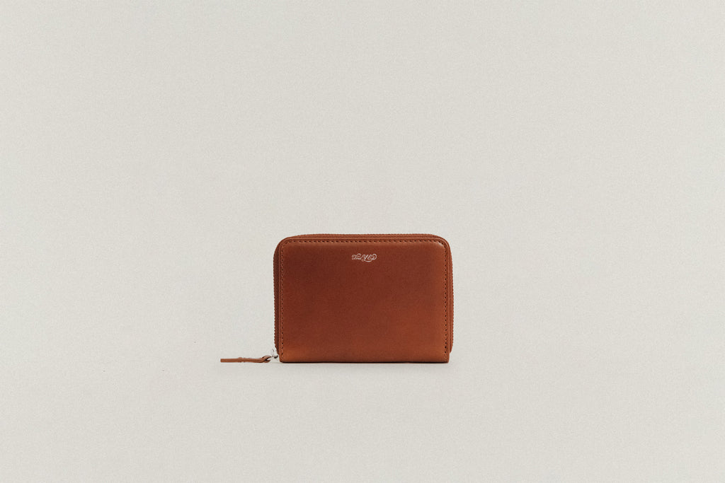 PORTE CARTES ZIPPÉ BROWN